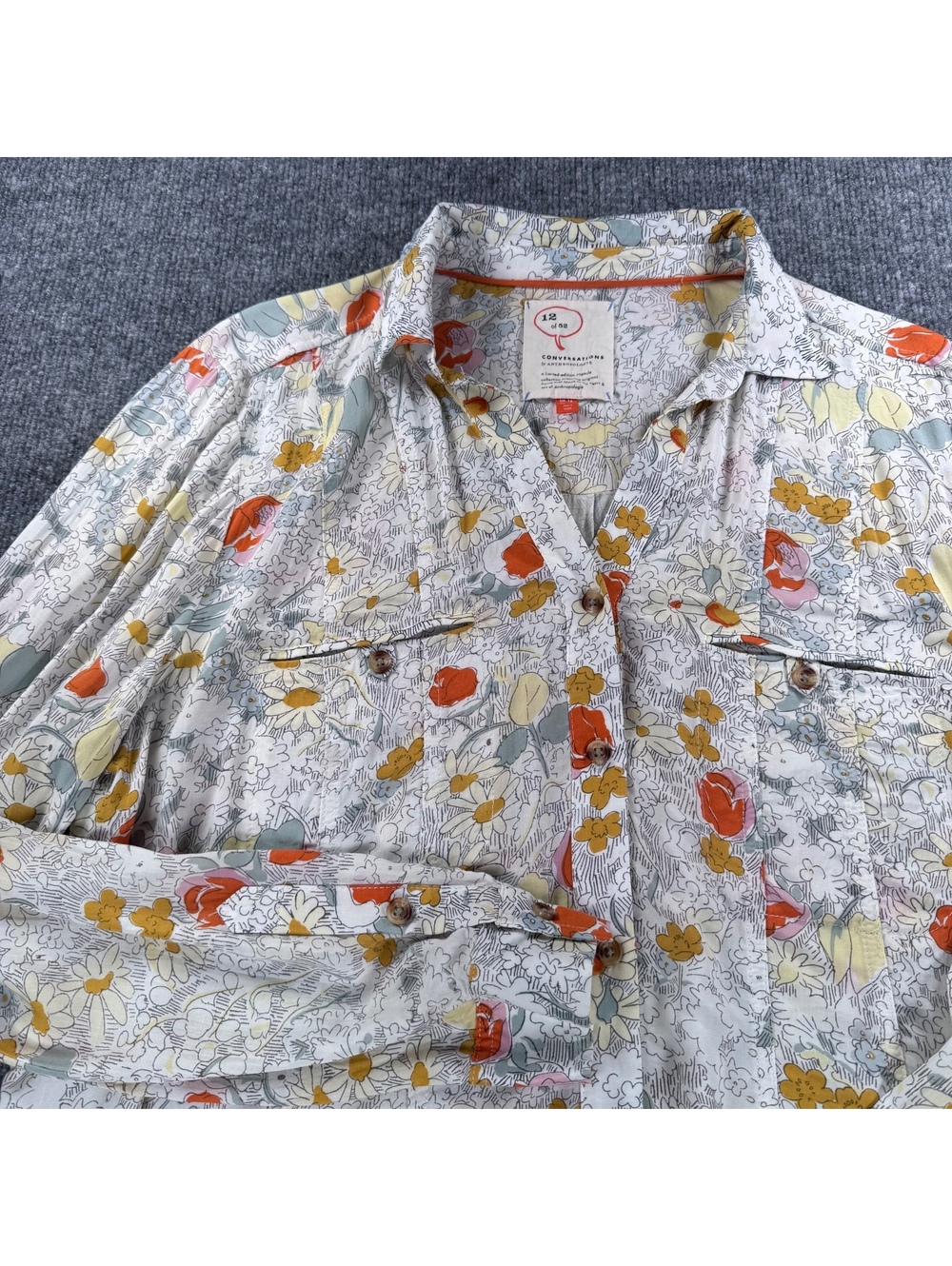 Conversations by Anthropologie Floral Chic cottagecore Size 12